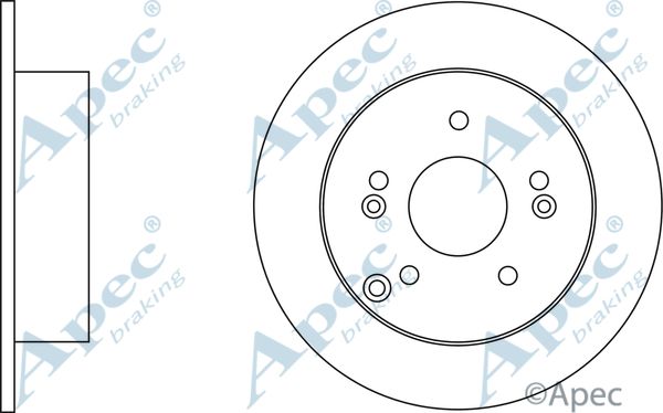 APEC BRAKING Тормозной диск DSK2548